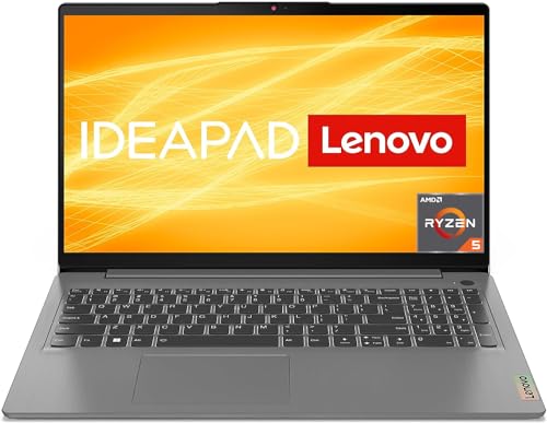 Lenovo IdeaPad 3 Laptop | 15,6" Full HD Display | AMD Ryzen 5 5625U | 16GB RAM | 512GB SSD | AMD Radeon Grafik | Win11 Home | QWERTZ | grau | 3 Monate Premium Care von Lenovo