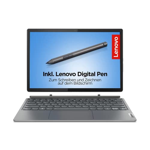 Lenovo IdeaPad Duet 5i 2-in-1 Tablet | 12,4" 2.5K Touch Display | Intel Core i5-1335U | 8GB RAM | 512GB SSD | Intel Iris Xe Grafik | Win11 Home | QWERTZ | grau | inkl. Lenovo Digital Pen 3 von Lenovo