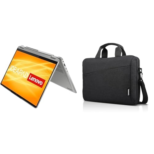 Lenovo IdeaPad Flex 5 Convertible Laptop | 14" WUXGA Touch Display | AMD Ryzen 5 5500U & [Tasche] 15,6 Zoll Casual Topload Laptop Tasche T210 (wasserabweisend) von Lenovo