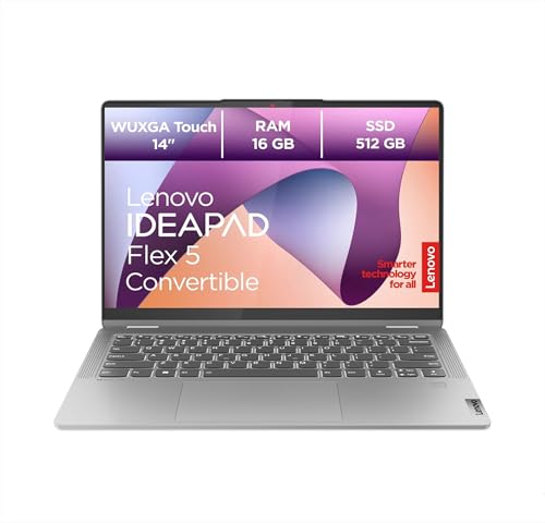 Lenovo IdeaPad Flex Convertible 5 Laptop | 14" WUXGA Display | AMD Ryzen 7 7730U | 16GB RAM | 512GB SSD | AMD Radeon Grafik | Windows 11 Home | QWERTZ | grau | 3 Monate Premium Care Lenovo IdeaPad Flex Convertible 5 Laptop | 14" WUXGA Display | AMD Ryzen 7 7730U | 16GB RAM | 512GB SSD | AMD Radeon Grafik | Windows 11 Home | QWERTZ | grau | 3 Monate Premium Care von Lenovo