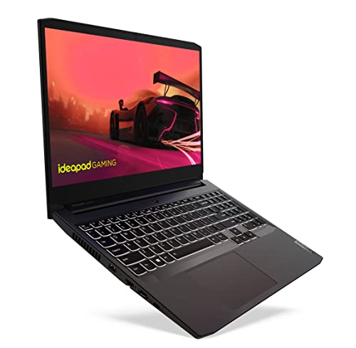 Lenovo IdeaPad Gaming 3 Gen 6 Laptop, 39,6 cm (15,6 Zoll), FullHD 60 Hz (AMD Ryzen 5 5600H, 16 GB RAM, 512 GB SSD, NVIDIA GeForce GTX 1650-4 GB, ohne Betriebssystem), Schwarz, QWERTY-Tastatur Spanisch von Lenovo