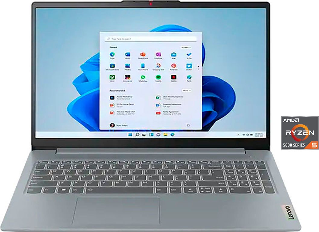 Lenovo IdeaPad Slim 3 15ABR8 Notebook (39,62 cm/15,6 Zoll, AMD Ryzen 5 5625U, Radeon, 512 GB SSD) von Lenovo