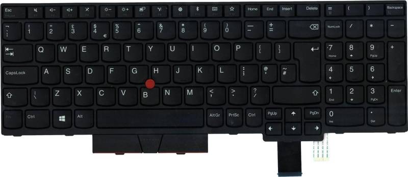 Lenovo Chicony - Ersatztastatur Notebook - mit Trackpoint, UltraNav - QWERTY - GB - für ThinkPad P52s 20LB, 20LC, T580 20L9, 20LA (01HX167) von Lenovo