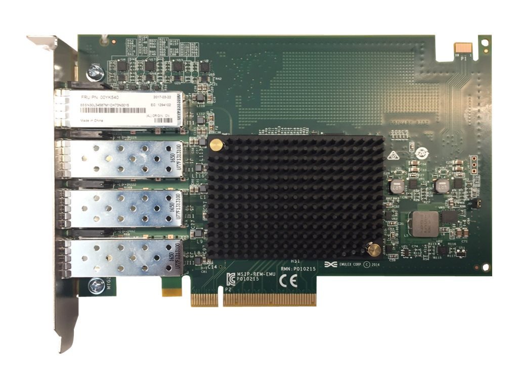 Lenovo LENOVO ThinkSystem Emulex OCe14104B-NX PCIe 10Gb 4-Port SFP+ Ethern... Netzwerk-Adapter von Lenovo