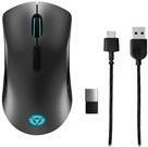 Lenovo Legion M600 Gaming Mouse - Maus - rechts- und linkshändig - optisch - 8 Tasten - kabellos, kabelgebunden - Bluetooth, 2.4 GHz, USB 2.0 - kabelloser Empfänger (USB) - Schwarz, Iron Gray - für IdeaCentre 5 14, IdeaCentre Gaming 5 17, Legion 5 15, 5 Pro 16, T7 34, V15, V15 G2 ITL von Lenovo