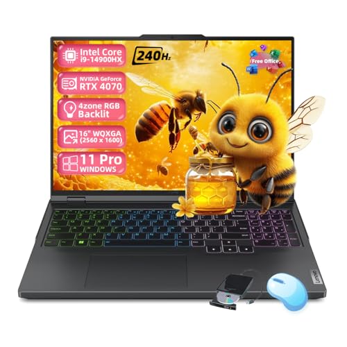 Lenovo Legion Pro 5i Gaming Laptop, 16 Zoll WQXGA 240Hz Display, Intel 24-Core i9-14900HX, GeForce RTX 4070, 64GB DDR5, 4TB SSD, Backlit KB, Win 11 Pro, w/Office Lifetime, DVD Drive Lenovo Legion Pro 5i Gaming Laptop, 16 Zoll WQXGA 240Hz Display, Intel 24-Core i9-14900HX, GeForce RTX 4070, 64GB DDR5, 4TB SSD, Backlit KB, Win 11 Pro, w/Office Lifetime, DVD Drive von Lenovo