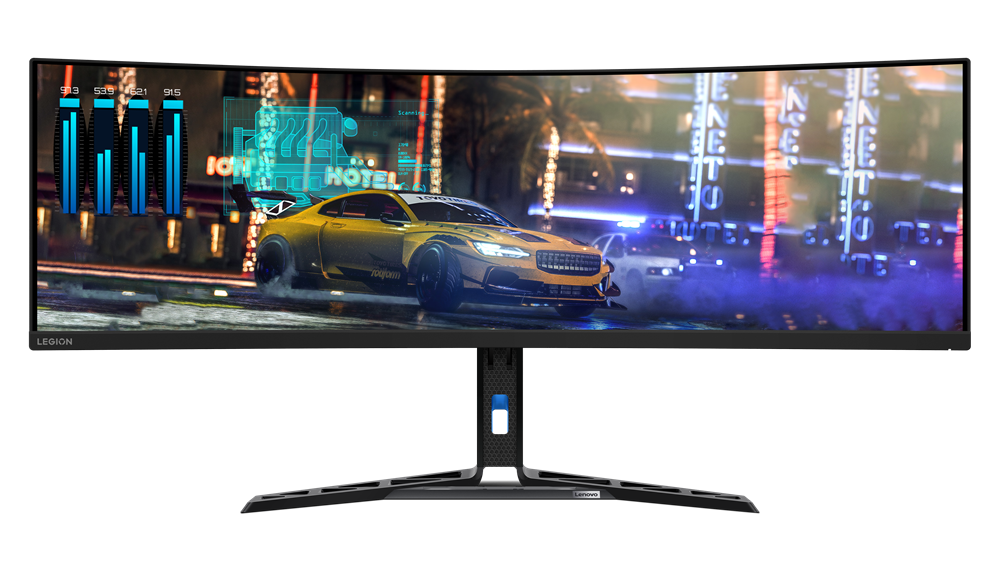 Lenovo Legion R45w-30 - LED-Monitor - gebogen - 114.3 cm (45) (44.5 sichtbar) - 5120 x 1440 @ 165 Hz - VA - 500 cd/m² - 3000:1 - 1 ms - HDMI, DisplayPort, USB-C - Lautsprecher - black C (67B1GAC3EU) von Lenovo