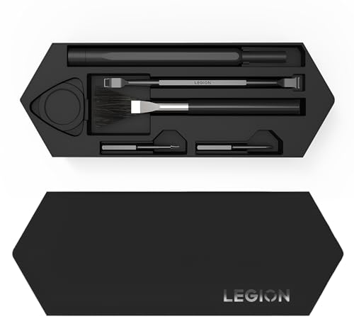 Lenovo Legion Reinigungs- und Werkzeugset, langlebige Werkzeuge, um die Leistung Ihres Legion-PCs zu erhalten, Aufbewahrungstasche und Reinigungstuch im Lieferumfang enthalten von Lenovo