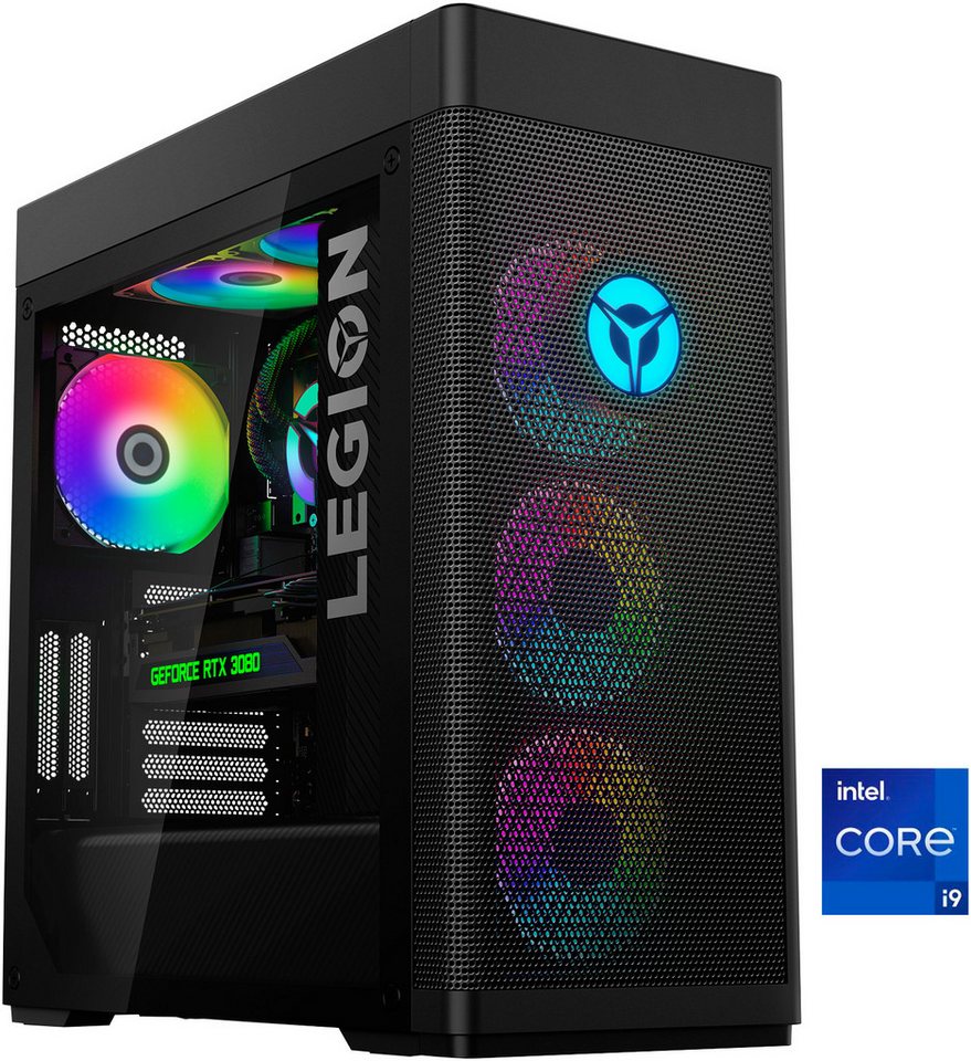 Lenovo Legion T7 34IAZ7 Gaming-PC (Intel Core i9 12900KF, GeForce RTX 3080, 32 GB RAM, 2000 GB SSD, Wasserkühlung) von Lenovo