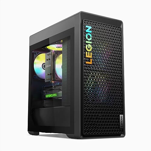 Lenovo Legion Tower 5 (8. Gen) Gaming-Desktop PC | AMD Ryzen 5 7600 | 16GB RAM | 1TB SSD | NVIDIA GeForce RTX 4060 Ti | Win11 Home | QWERTZ | grau | inkl. Tastatur & Maus | 3 Monate Premium Care von Lenovo