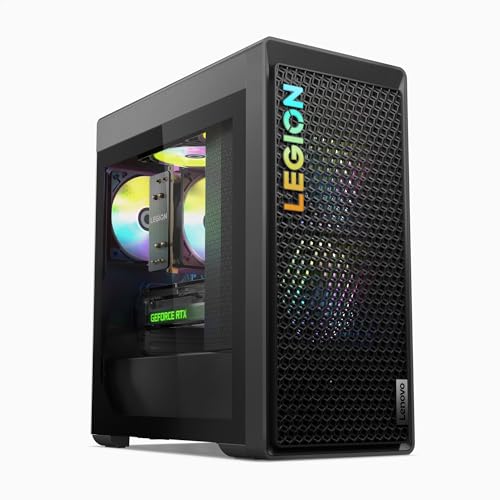 Lenovo Legion Tower 5i (8. Gen) Gaming Desktop PC | Intel Core i7-13700F | 32GB RAM | 1 TB SSD | NVIDIA GeForce RTX 4070 Ti | Win11 Home | QWERTZ | grau | inkl. Tastatur & Maus | 3 Monate Premium Care von Lenovo