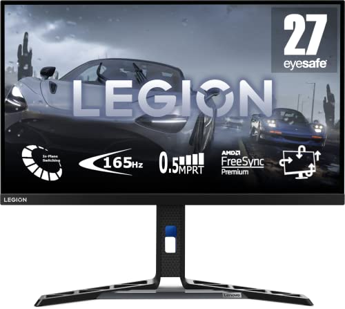 Lenovo Legion Y27-30 | 27" Full HD Gaming Monitor | 1920x1080 | 180Hz | 400 nits | 0,5ms Reaktionszeit | HDMI | DisplayPort | AMD FreeSync | schwarz von Lenovo