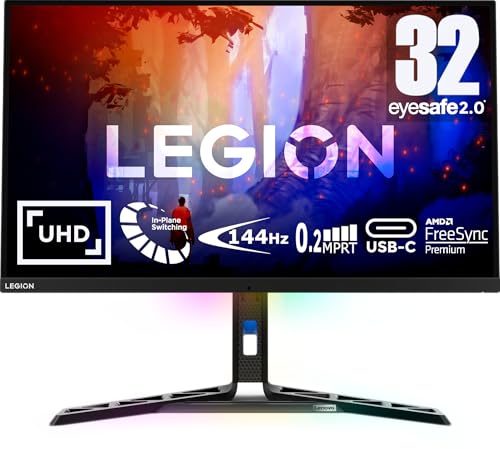 Lenovo Legion Y32p-30 | 31,5" UHD Gaming Monitor | 3840x2160 | 144Hz | 400 nits | 0,2ms Reaktionszeit | HDMI | DisplayPort | AMD FreeSync Premium | schwarz Lenovo Legion Y32p-30 | 31,5" UHD Gaming Monitor | 3840x2160 | 144Hz | 400 nits | 0,2ms Reaktionszeit | HDMI | DisplayPort | AMD FreeSync Premium | schwarz von Lenovo