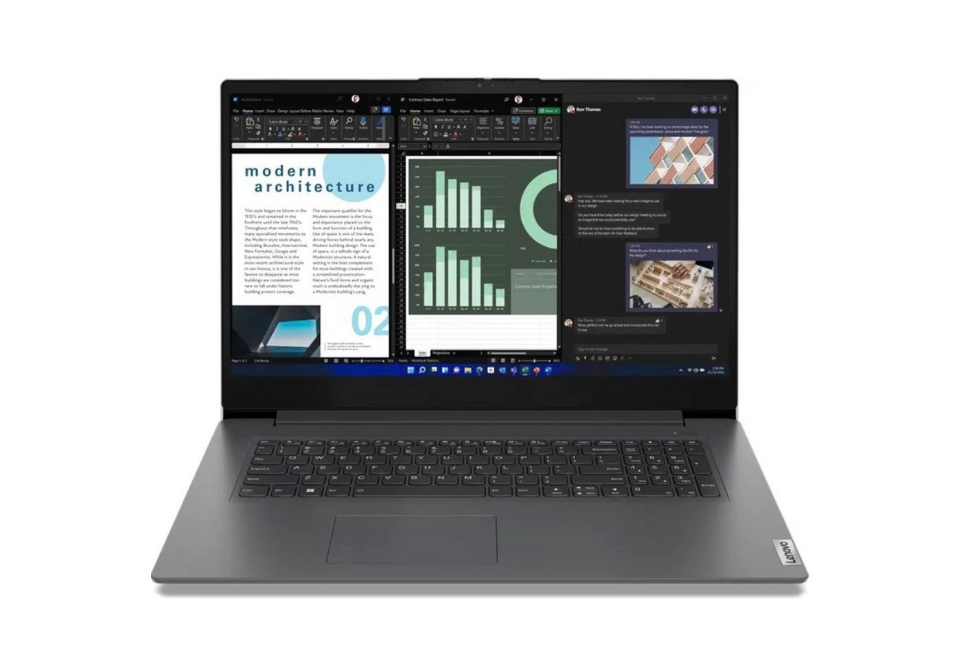 Lenovo Lenovo V17 G4 Business-Notebook (43,90 cm/17.3 Zoll, Intel U-Series U300, 512 GB SSD) von Lenovo