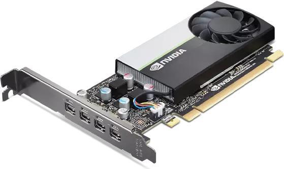 Lenovo NVIDIA T600 - Grafikkarten - T600 - 4 GB GDDR6 - PCIe 3.0 x16 - 4 x Mini DisplayPort - für ThinkStation P348 30EQ, 30ER, P350 30E3, 30E4, P520 30BQ, P620 30E0, 30E1 (4X61E26090) von Lenovo