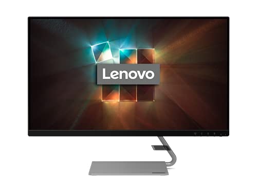 Lenovo Q27q-10 68,58 cm (27 Zoll, 2560x1440, WQHD, 75Hz, WideView, entspiegelt) Monitor (HDMI, DisplayPort, 4ms Reaktionszeit, AMD Radeon FreeSync) schwarz von Lenovo