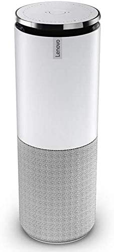 Lenovo Smart Assistant Virtuelle Assistent-Geräte (Amazon Alexa, Zylinder, Grau, Weiß, 15 W, 5,08 cm, 6,35 cm) von Lenovo