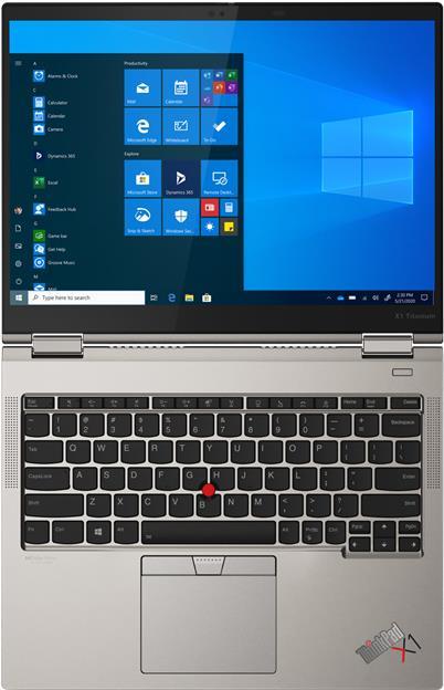 Lenovo TS/ThinkPad X1 Titanium Yoga / Intel Core i7-1160G7 (4C / 8T, 2.1 / 4.4GHz, 12MB) / 16GB / 512GB / Windows 10 Pro 64, German (20QA001RGE) von Lenovo