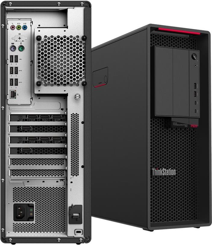 Lenovo ThinkStation P620 30E0 - Tower - 1 x Ryzen ThreadRipper PRO 5955WX / 4 GHz - AMD PRO - RAM 128GB - SSD 1TB - TCG Opal Encryption, NVMe - RTX 5000 Ada - 1GbE, 10GbE - Win 11 Pro - Monitor: keiner - Tastatur: Deutsch - Business Black - Lenovo TopSeller - mit 3 Jahre Lenovo Premier Support (30E0017PGE) von Lenovo