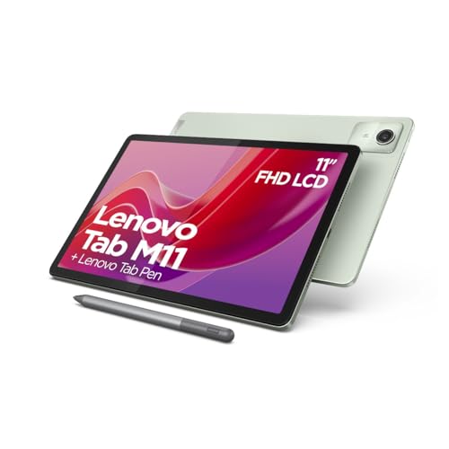 Lenovo Tab M11 Tablet | 11" WUXGA Touch Display | MediaTek Helio G88 | 4GB RAM | 128GB eMMC 5.1 | Android 13 | grün | inkl. Lenovo Tab Pen von Lenovo
