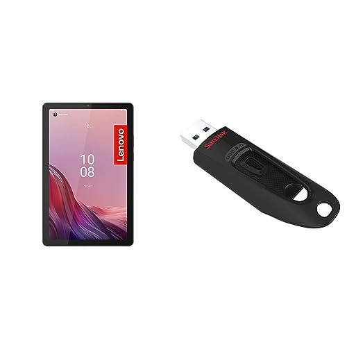 Lenovo Tab M9 | 9" HD Display | 1340x800 | Tablet Computer | MediaTek G80 OC & SanDisk Ultra USB 3.0 Flash-Laufwerk 128 GB von Lenovo