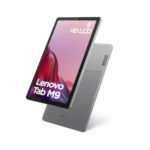Lenovo Tab M9 Tablet 9 Zoll HD (MediaTek Helio G80, 3 GB RAM, 32 GB erweiterbar auf 2 TB, 2 Lautsprecher, WiFi + Bluetooth 5.1, Android 12) Hülle und Film - Grau von Lenovo