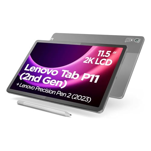 Lenovo Tab P11 (2. Gen) Tablet | 11,5" 2K Touch Display | MediaTek Helio G99 | 4GB RAM | 128GB SSD | Android 13 | grau | inkl. Lenovo Precision Pen 2 von Lenovo