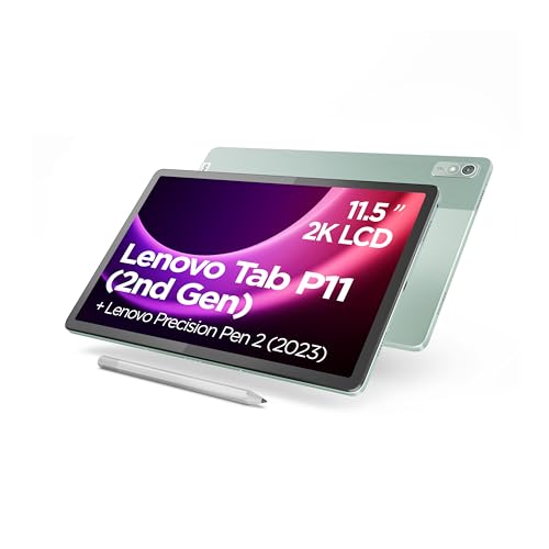 Lenovo Tab P11 (2. Gen) Tablet | 11,5" 2K Touch Display | MediaTek Helio G99 | 4GB RAM | 128GB SSD | Android 13 | grün | inkl. Lenovo Precision Pen 2 von Lenovo
