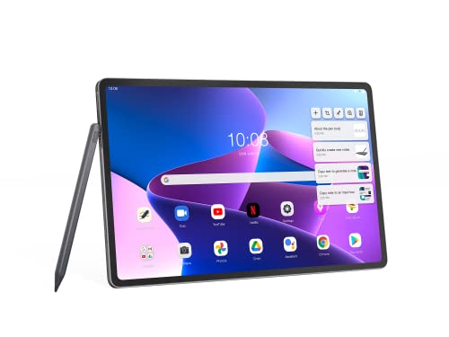 Lenovo Tab P12 Pro Tablet 12,6 Zoll, WQXGA (Qualcomm Snapdragon 870, 8 GB RAM, 256 GB erweiterbar bis zu 1 TB, Android 11, WiFi 6 + Bluetooth 5.2, 4 Lautsprecher) Precision Pen 3 - Dunkelgrau von Lenovo