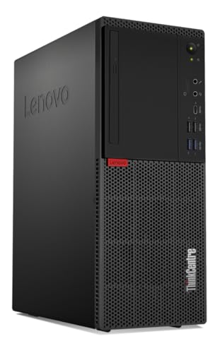Lenovo ThinkCentre M720t Tower Intel Six Core i5 256GB + 256GB SSD Festplatte 16GB Speicher Windows 10 Pro inkl. Windows 11 Upgrade DVD Brenner Tower Computer PC (Generalüberholt) von Lenovo