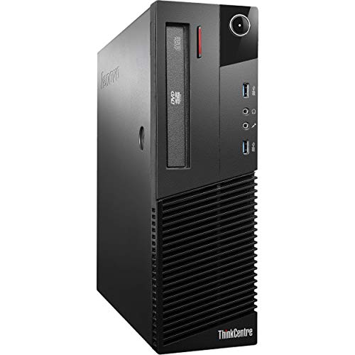 Lenovo ThinkCentre M93 SFF Win10 Pro Desktop PC | Intel Core i5-4570 4X 3.20GHz, 16GB RAM, 240 GB SSD, DVD+-RW, Win10 Pro Büro-Office (Generalüberholt) von Lenovo