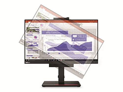 Lenovo ThinkCentre Tiny-in-One 24 Gen 4 - LED-Monitor - 61 cm (24") (23.8" sichtbar) - Touchscreen - 1920 x 1080 Full HD (1080p) - 250 cd/m² - 1000:1-4 ms - DisplayPort - Lautsprecher - Schwarz von Lenovo