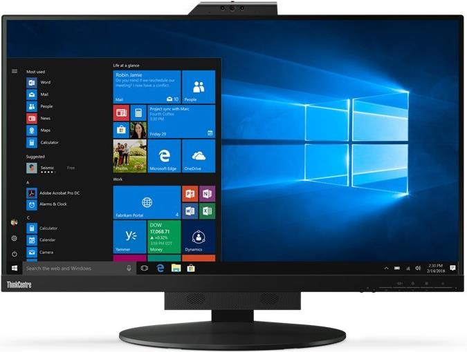 Lenovo ThinkCentre Tiny-in-One 27 - LED-Monitor - 68,58 cm (27) (27 sichtbar) - 2560 x 1440 @ 60 Hz - 350 cd/m² - 1000:1 - 4 ms - HDMI, DisplayPort - Lautsprecher - Schwarz [Energieklasse G] (11JHRAT1EU) von Lenovo