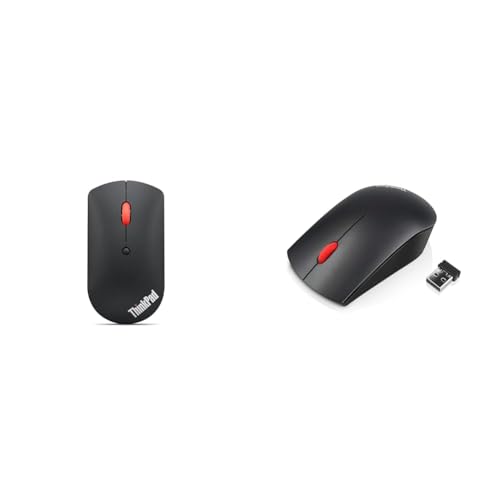 Lenovo ThinkPad Bluetooth Silent Mous, Nicht anwenden. & ThinkPad Essential Wireless Mouse - Black 4X30M56887 von Lenovo