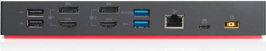 Lenovo ThinkPad Hybrid USB-C with USB-A Dock Kabelgebunden USB 3.2 Gen 2 (3.1 Gen 2) Type-C Schwarz (40AF0135SA) von Lenovo