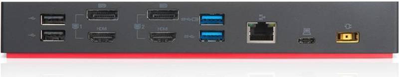 Lenovo ThinkPad Hybrid USB-C with USB-A Dock Kabelgebunden USB 3.2 Gen 2 (3.1 Gen 2) Type-C Schwarz (40AF0135SA) von Lenovo