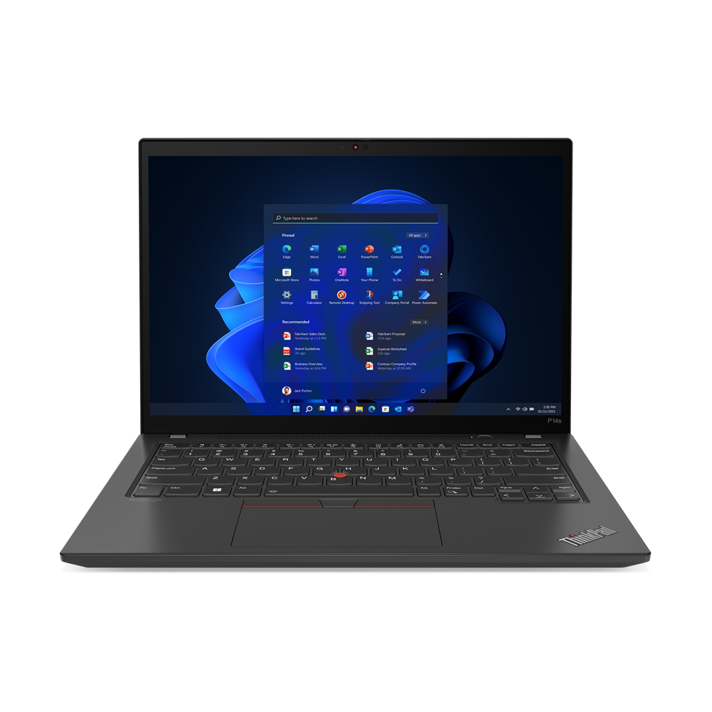 Lenovo ThinkPad P14s Mobiler Arbeitsplatz 35,6 cm (14) 2.8K AMD Ryzen 7 7840U 64 GB LPDDR5x-SDRAM 2 TB SSD Wi-Fi 6E (802.11ax) Windows 11 Pro Schwarz (21K5000JGE) von Lenovo