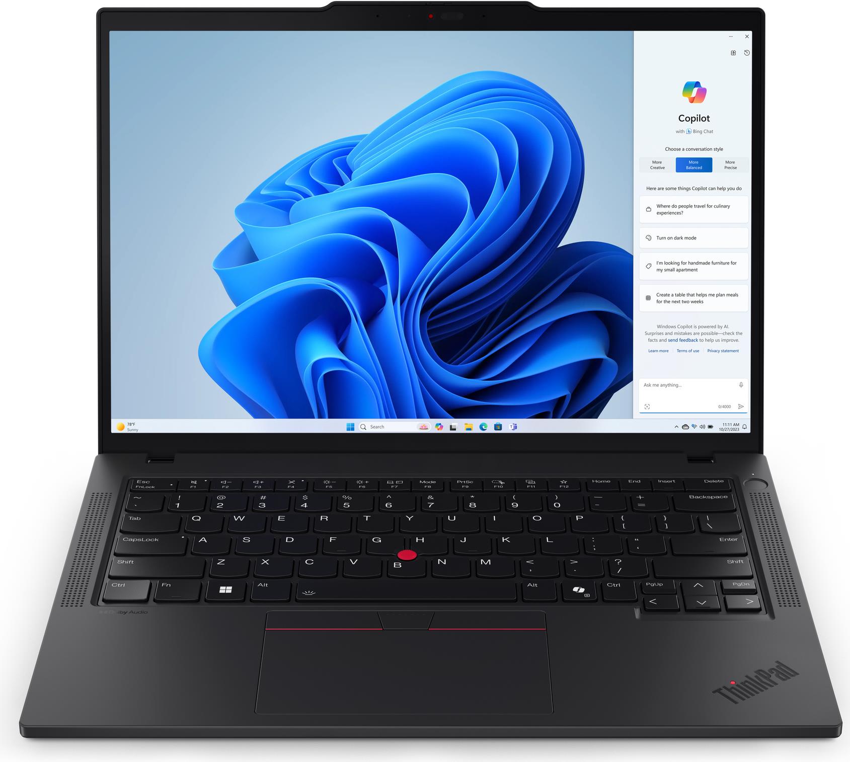 Lenovo ThinkPad T14 Gen 5 (Intel) Intel Core Ultra 5 125U 35,6 cm (14) WUXGA 32 GB DDR5-SDRAM 1 TB SSD Wi-Fi 6E (802.11ax) Windows 11 Pro Schwarz (21ML005GGE) von Lenovo