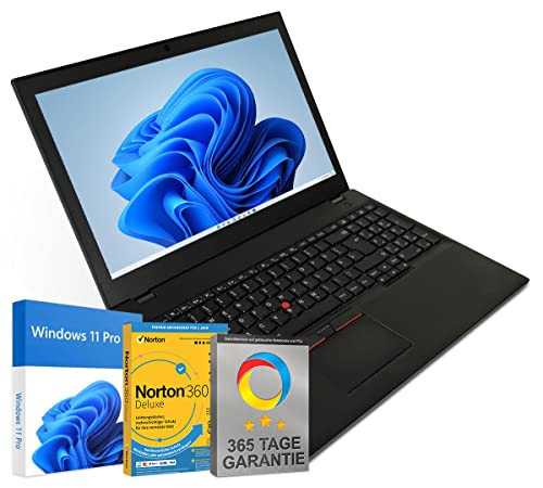 Lenovo ThinkPad T560 15,6 Zoll Full HD Laptop Intel Core i5-6300U@ bis zu 3 GHz 8 GB 256 GB SSD mit Windows 11 Pro & GRATIS Antiviren-Software inkl. 365 Tage Garantie (Generalüberholt) von Lenovo