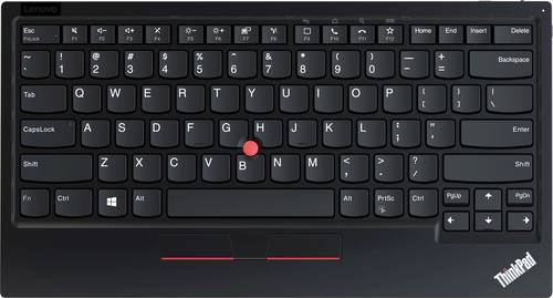 Lenovo ThinkPad TrackPoint Kabellos, Funk, Bluetooth® Tastatur US-Englisch Schwarz Spritzwassergesc von Lenovo