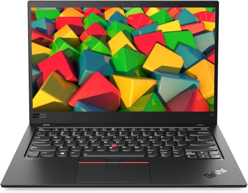 Lenovo ThinkPad X1 Carbon Gen 8 Ultrabook, 14 Zoll FHD, Intel Core i5-10310U, 16GB RAM, 512GB SSD, US-Tastatur, Win 10 Pro (Generalüberholt) von Lenovo