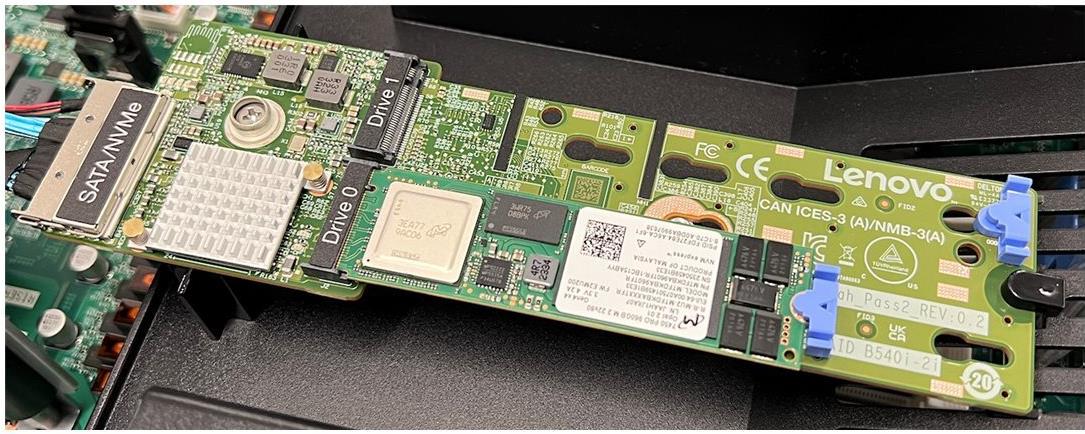 Lenovo ThinkSystem M.2 RAID B540i-2i SATA/NVMe Adapter - NVMe, SATA - SATA (4Y37A90063) von Lenovo
