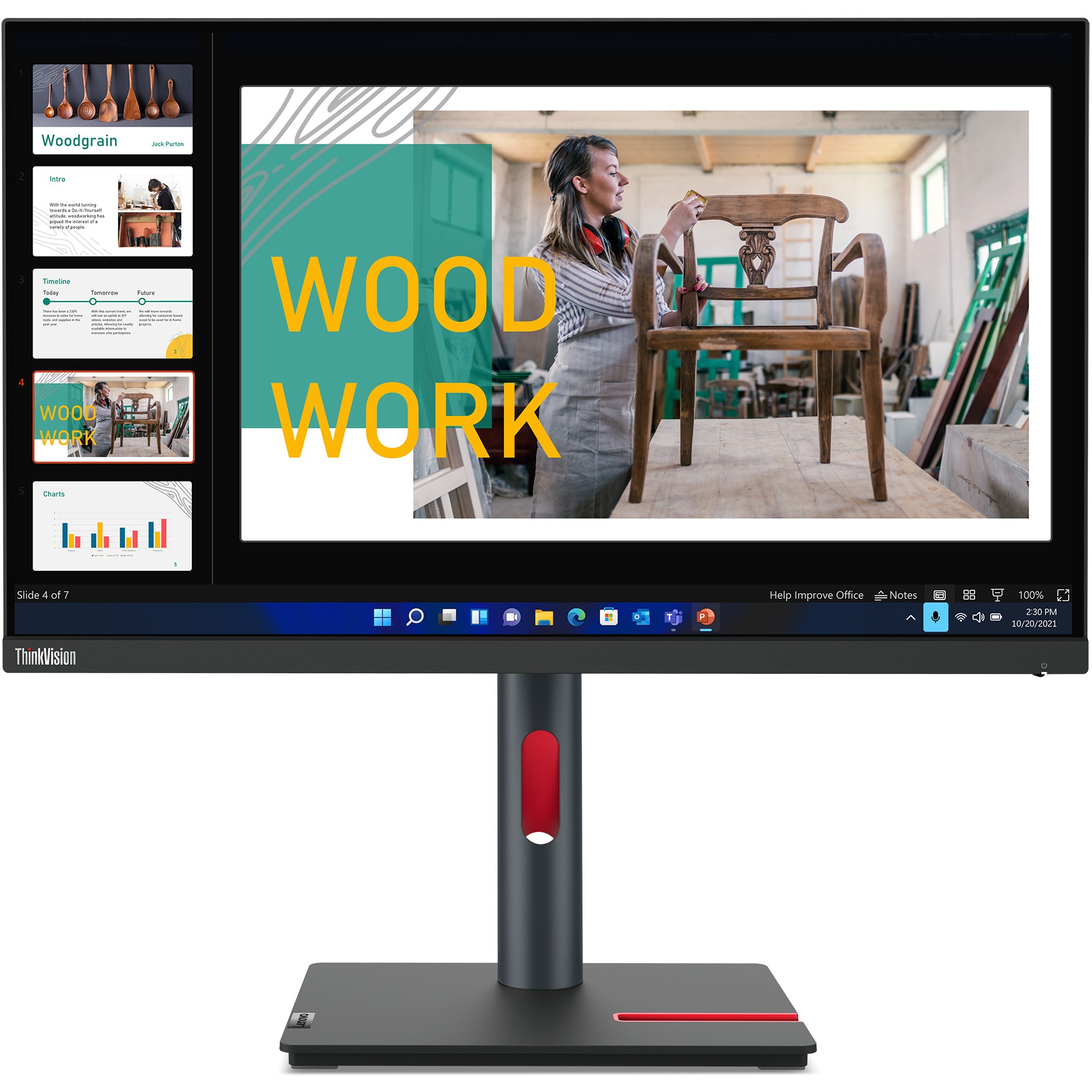 60.5cm/23.8"" (2560x1440) Lenovo ThinkVision P24q-30 16:9 QHD IPS 60Hz 4ms HDMI DP USB Vesa Black 60.5cm/23.8"" (2560x1440) Lenovo ThinkVision P24q-30 16:9 QHD IPS 60Hz 4ms HDMI DP USB Vesa Black von Lenovo