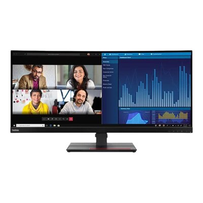 Lenovo ThinkVision P34w-20 86,7cm (34") UWQHD 21:9 curved Monitor HDMI/DP/USB-C von Lenovo