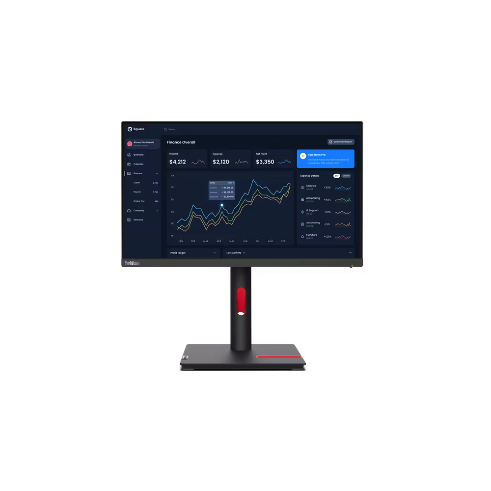 Lenovo ThinkVision T22i-30 Business Monitor - IPS Panel, USB Hub Höhenverstellung 155mm, Pivot Lenovo ThinkVision T22i-30 Business Monitor - IPS Panel, USB Hub Höhenverstellung 155mm, Pivot von Lenovo