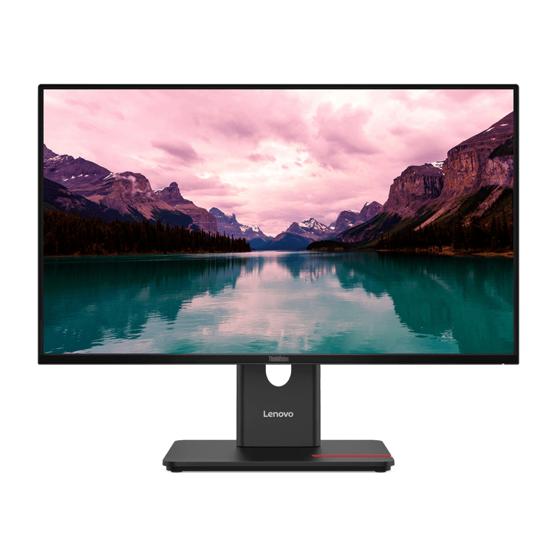 Lenovo ThinkVision T24-40 - 60.5cm (23.8 Zoll) 1.920x1.080 IPS -250cd/m² - 1500:1 Kontrast - 3x USB-A - DP, HDMI & VGA - Höhenverstellung, Pivot, Neigen - 16:9 Format - 2mm Rahmen [Energieklasse C] (64A4MATXEU) von Lenovo