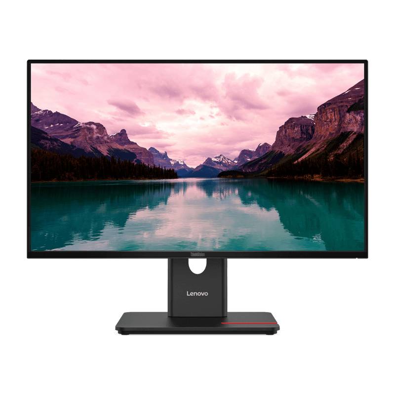Lenovo ThinkVision T24-40 - 60.5cm (23.8 Zoll) 1.920x1.080 IPS -250cd/m² - 1500:1 Kontrast - 3x USB-A - DP, HDMI & VGA - Höhenverstellung, Pivot, Neigen - 16:9 Format - 2mm Rahmen [Energieklasse C] (64A4MATXEU) von Lenovo