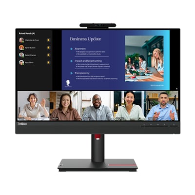 Lenovo ThinkVision T24v-30 60,5cm (23,8") FHD IPS Monitor HDMI/DP/VGA Webcam HV von Lenovo