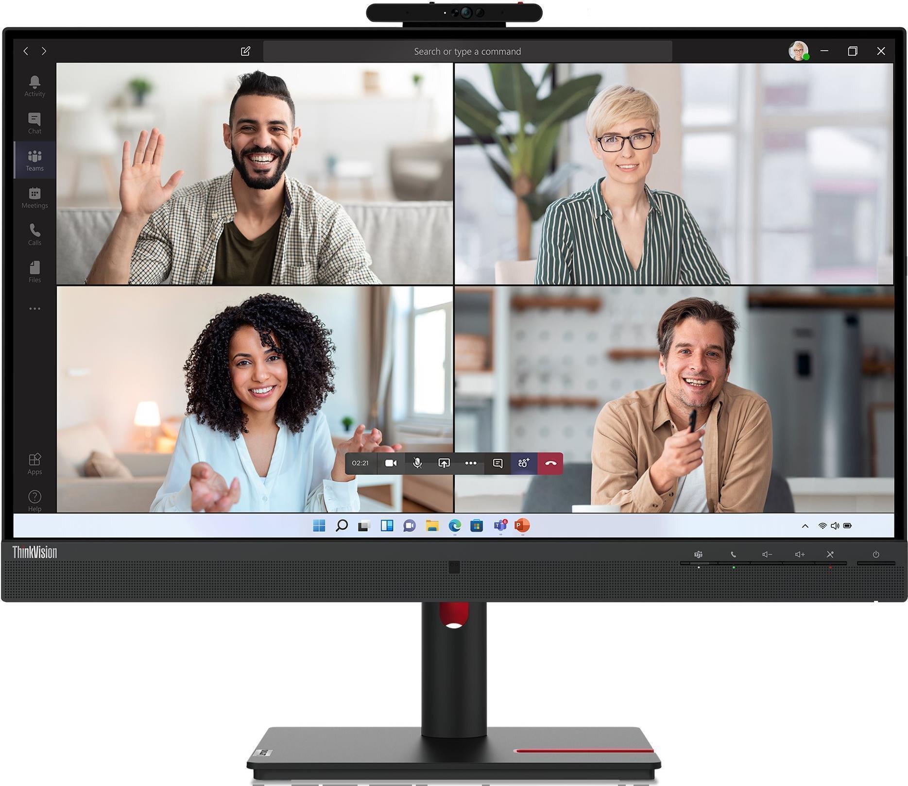 Lenovo ThinkVision T27hv-30 68,6 cm (27 ) 2560 x 1440 Pixel Quad HD LED Schwarz [Energieklasse F] (63D6UAT3EU) von Lenovo