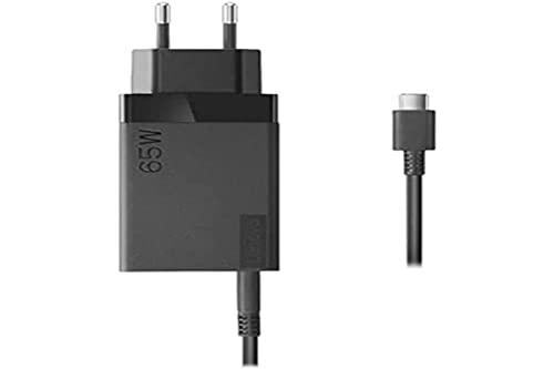 Lenovo USB C AC-Reiseadapter - 65 Watt, Schwarz, 40AW0065EU von Lenovo